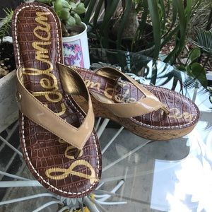 Sam Edelman cork platform sandals NWOT